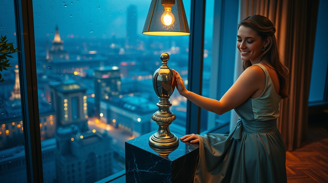 Необычная ваза: ваза Ornament B с геометрическим рисунком высотой 33 см необычная, ваза, рисунок